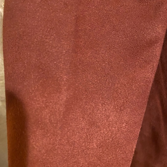 Premise faux suede trench coat - burnt orange color - size medium - Picture 2 of 6